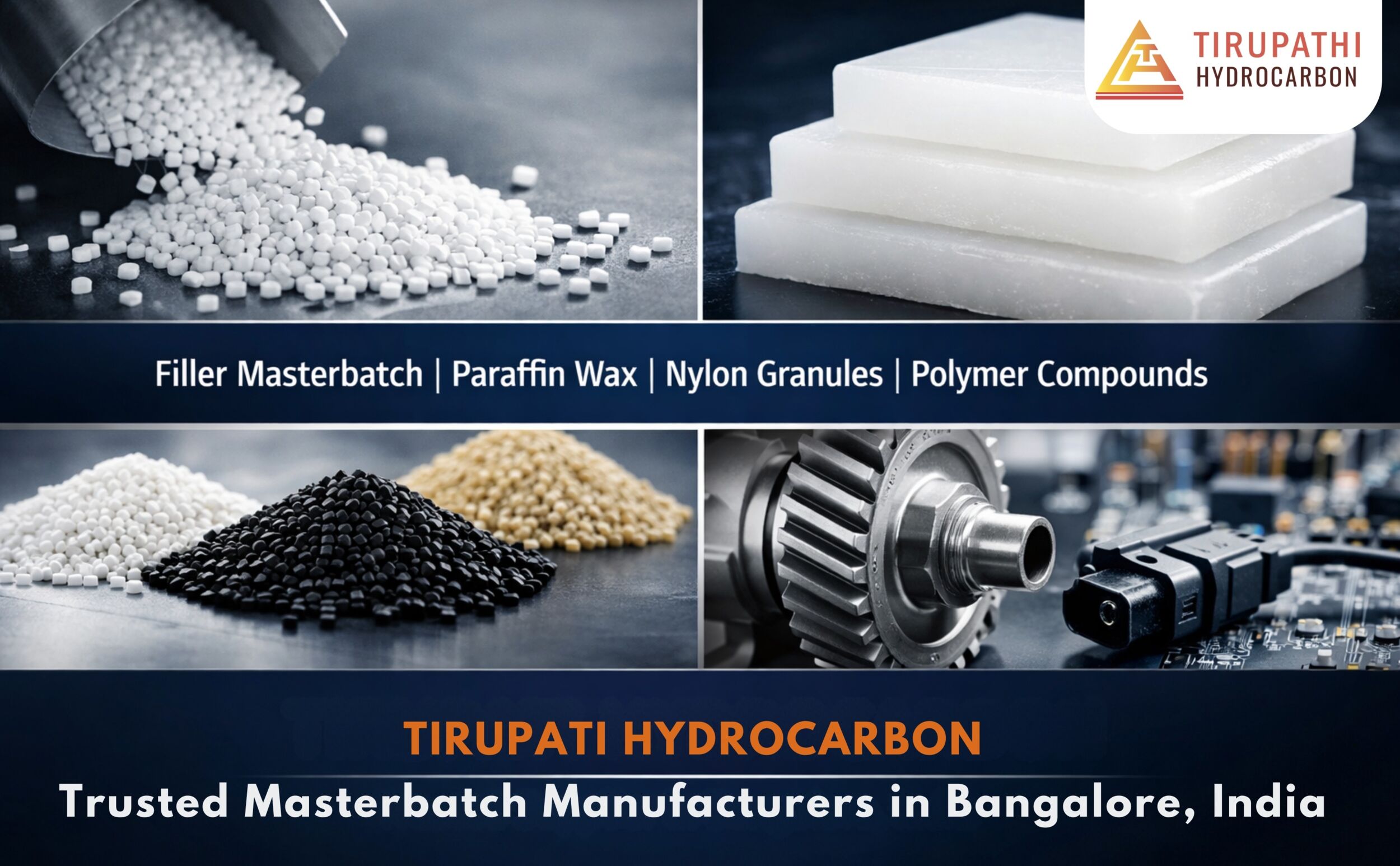 Tirupati Hydrocarbon – Trusted Filler Masterbatch Manufacturer in Bangalore, India | Applications of Nylon Granules & Polymer Compounds